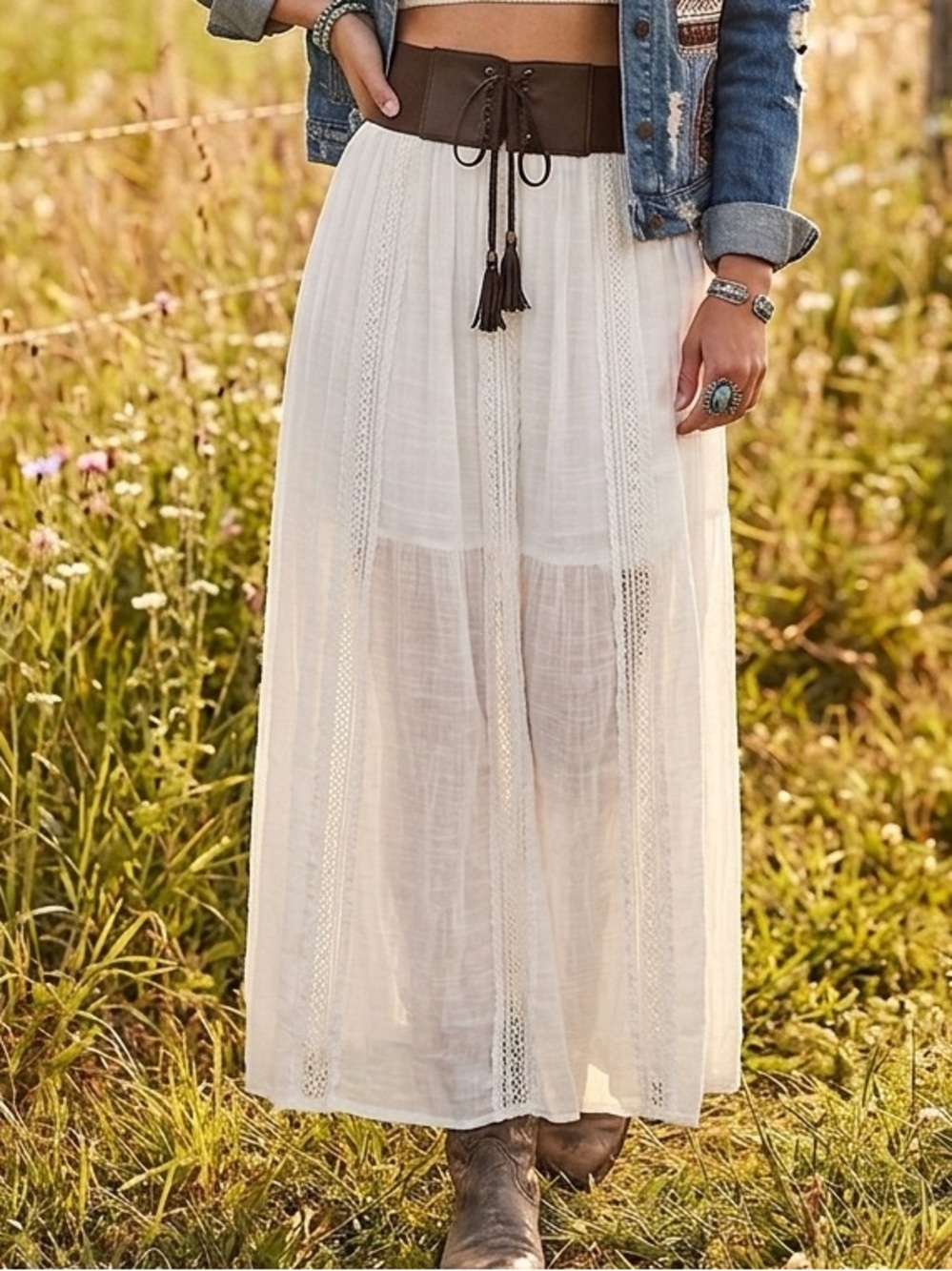 No Boundaries Boho Maxi Skirt